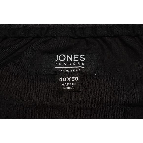 JONES NEW YORK NEW $99 Charcoal Modern Slim Comfort Stretch Hybrid Pant Men's 40 - Picture 3 of 3